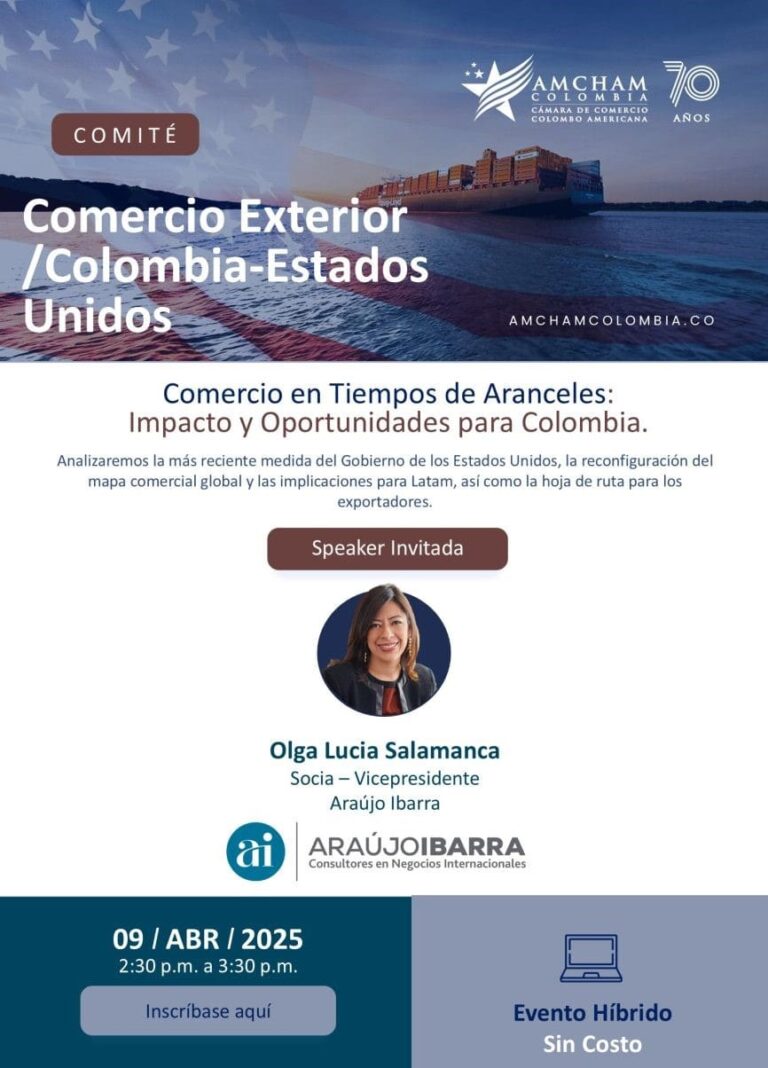 Oportunidades comerciales para Colombia en tiempos de aranceles