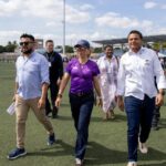 Alcalde y Ministra del Deporte Patricia Duque